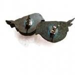 Little Bird Earrings With Gears, Steampunk..